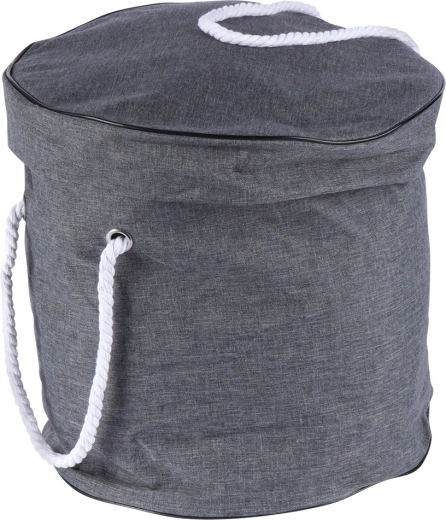 Hordozható kosár fedéllel és kötélfülekkel