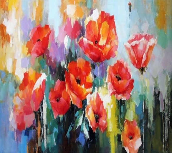 Norimpex gyémántkirakó (diamond painting) pipacsok 30 × 40 cm