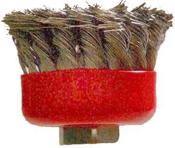 Bögre fonott drótkefe M14, 65 mm átmérő, 0,3 mm drót