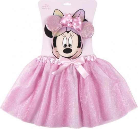 tüllszoknya fejpánttal Minnie – csillogó lány jelmezszett
