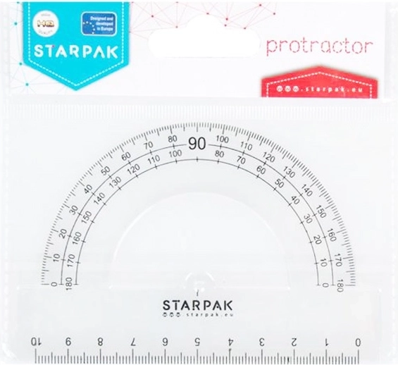 Starpak szögmérő 10 cm-es vonalzóval