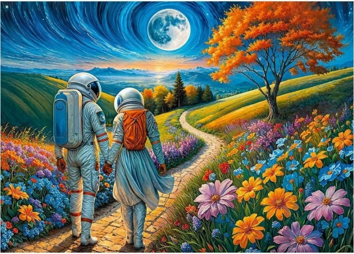 Puzzle CHERRY PAZZI – Kozmikus szerelem, 1000 darabos