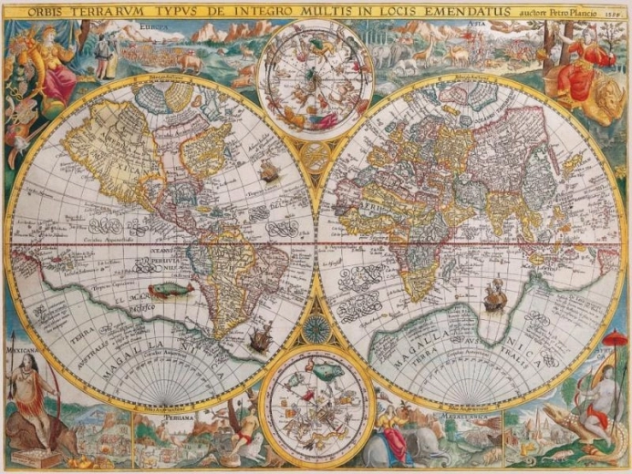 Ravensburger puzzle történelmi térkép, 1500 darab