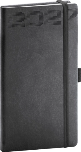 Notique Aprint Top 2027 fekete zsebnaptár 9 × 15,5 cm