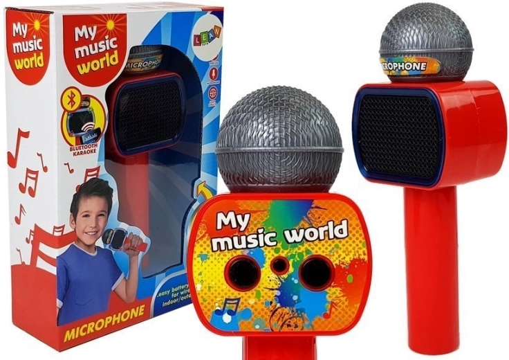 Gyerek vezeték nélküli karaoke mikrofon Bluetooth piros