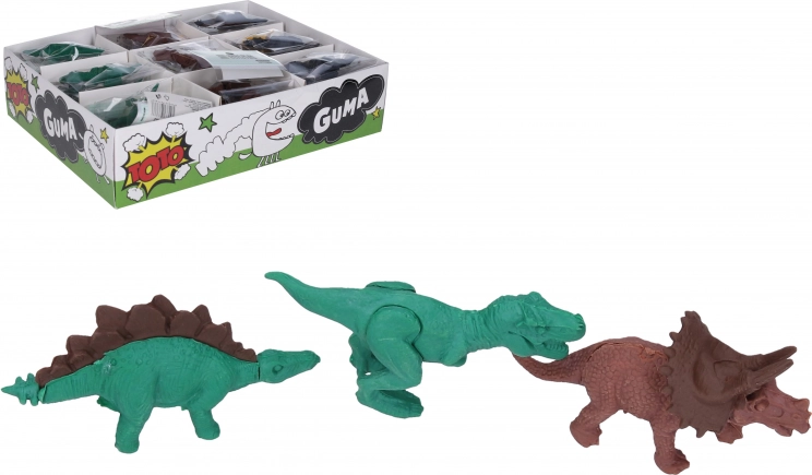 Dínó alakú radír – színes radírok dinoszaurusz formában