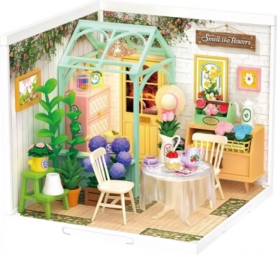 Miniatűr házikó Virágba borult teakert – ROLIFE SUPER CREATOR