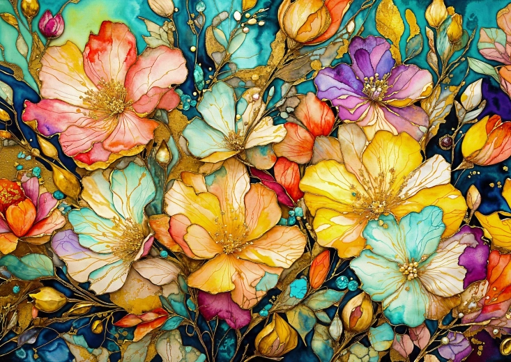 Enjoy Luxus virágoskert puzzle 1000 darabos