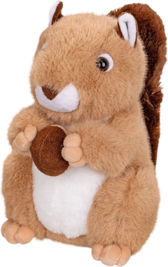 Plüss mókus mogyoróval 22 cm