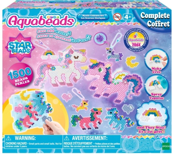 Aquabeads varázslatos unikornis – kreatív gyöngyszett