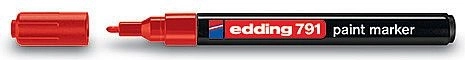Lakkfilc piros Edding 791