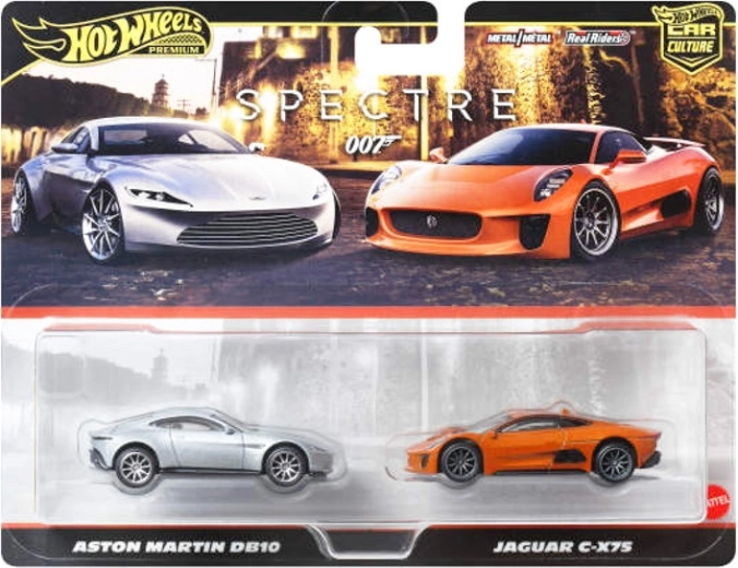 Hot Wheels Premium modellkészlet: Jaguar C-X75 és Aston Martin DB10 (James Bond)