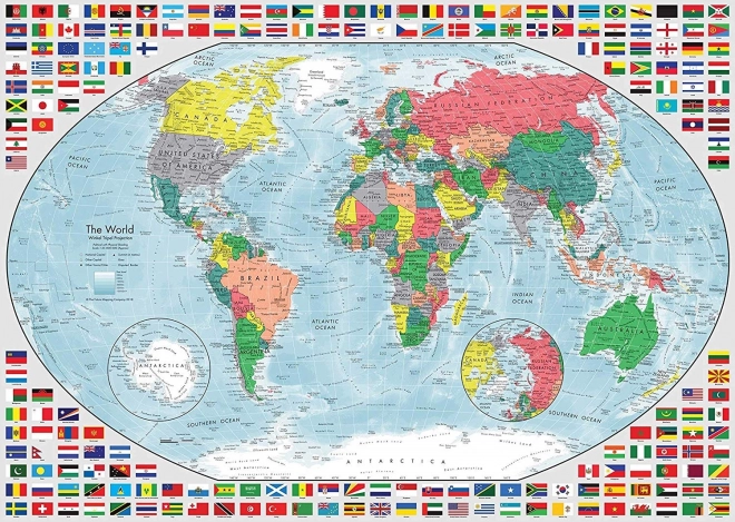 Ravensburger puzzle Színes világtérkép 1000 darab