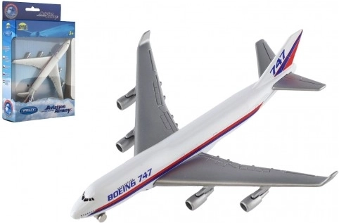 Fém repülőgép modell Boeing 747 Jumbo Jet Welly