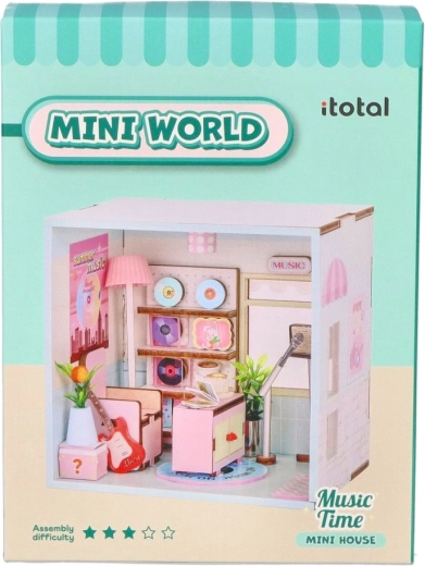 i-Total miniatűr DIY szoba Mini WORLD – Zenei idő