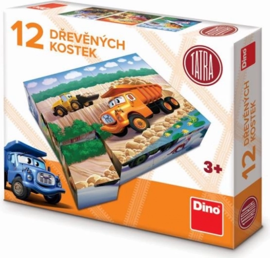 Fa kockák Tatra – 12 darabos készlet