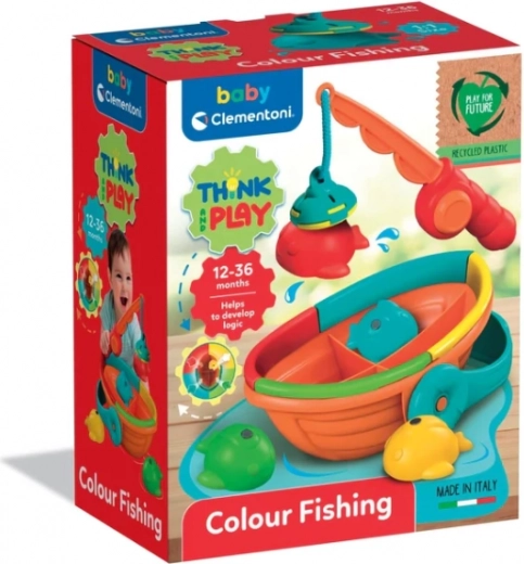 Logikai horgászjáték bottal és csónakkal CLEMENTONI