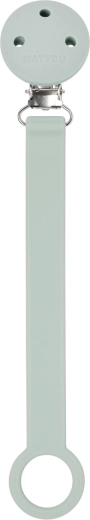 Nattou szilikon cumiklipsz Sage green