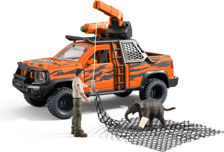 Schleich Wild Life kalandos dzsungelmentő jármű elefántborjúval