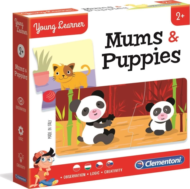 Clementoni Young Learner: anyukák és kölykök – puzzle 12×2 darab