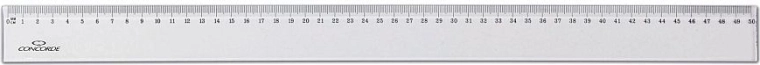 CONCORDE vonalzó 50 cm átlátszó