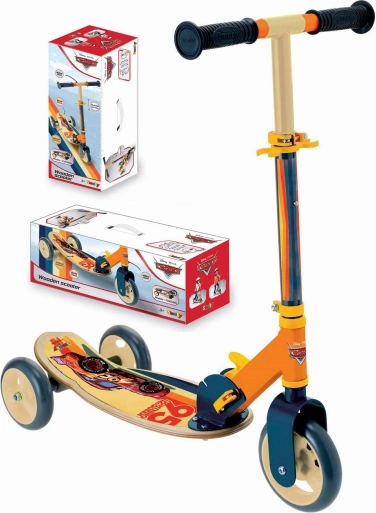 SMOBY CARS háromkerekű fa roller