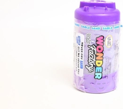 MGA Wonder Factory NeverDrySand lila homok tárolódobozban, 4 az 1-ben hengerrel