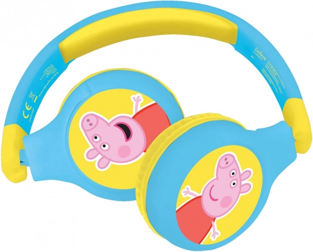Összecsukható Peppa malac Bluetooth fejhallgató