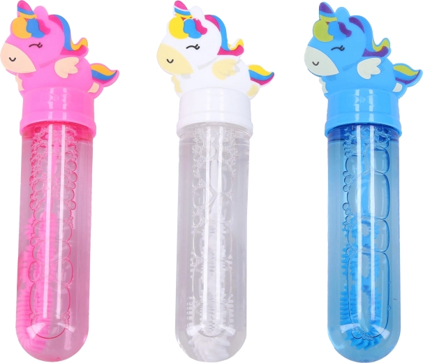 Unikornisos buborékfújó pálca, 14 cm – 1 darab