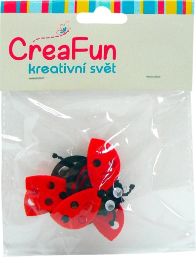 Színes katicabogarak gyerekeknek, 4 darabos készlet (5,8 × 4 cm)