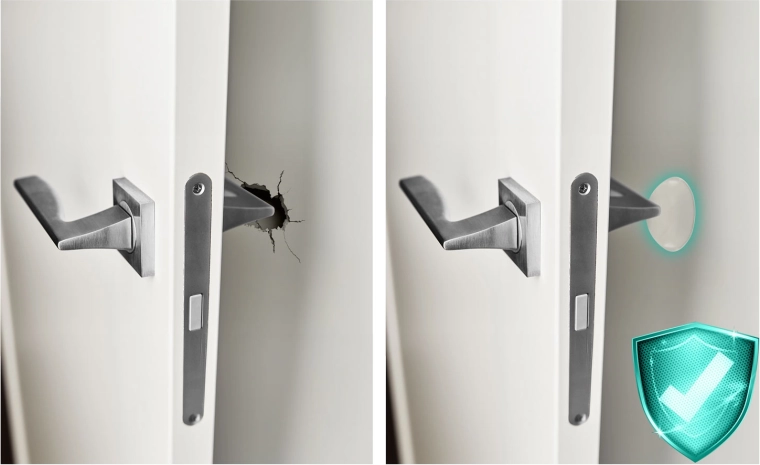 Erős ütéscsillapítás a felületek sérülése nélkül