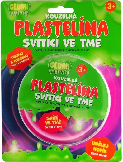 GLUMI varázs gyurma, sötétben világító