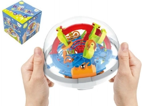 Teddies 3D logikai gömb – labirintus 100 akadállyal