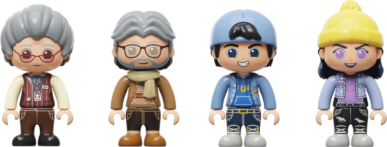 4 minifigura az életteli történetekhez