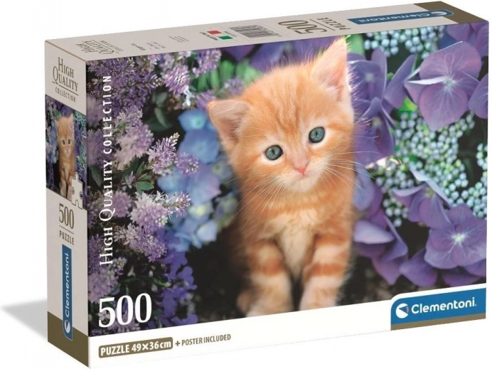 Clementoni puzzle vörös cica 500 darab