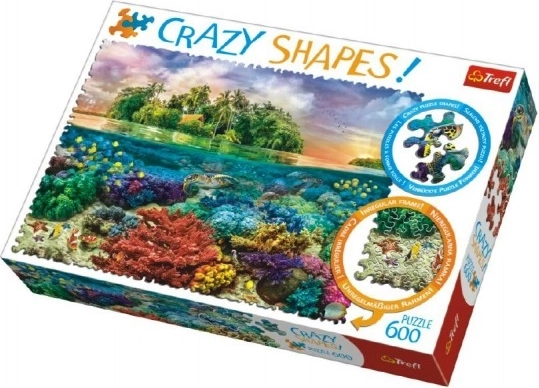 Puzzle 600 Crazy Shapes Trópusi sziget