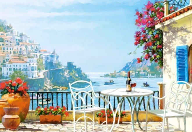 1000 darabos puzzle – mediterrán bor kettesben