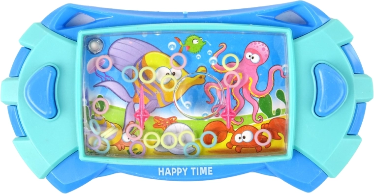 Vizes ügyességi játék tengeri állatokkal kék konzol