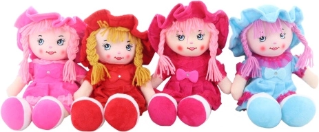 35 cm-es, csehül éneklő rongybaba