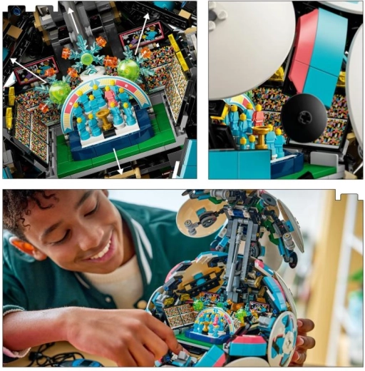 Rejtett miniatűr stadion ünnepléssel