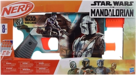 Nerf Star Wars: The Mandalorian pisztoly tárhellyel és 12 darab lövedékkel