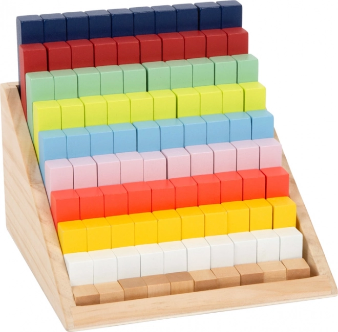 Oktatási fa matematikai építőkockák dobozban