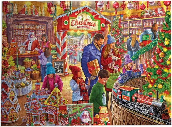 Gibsons puzzle Mikulás édességboltja 1000 darab
