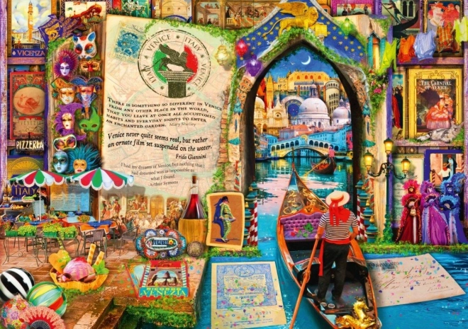 Puzzle Az élet, mint egy nyitott könyv: Velence 4000 darab BLUEBIRD