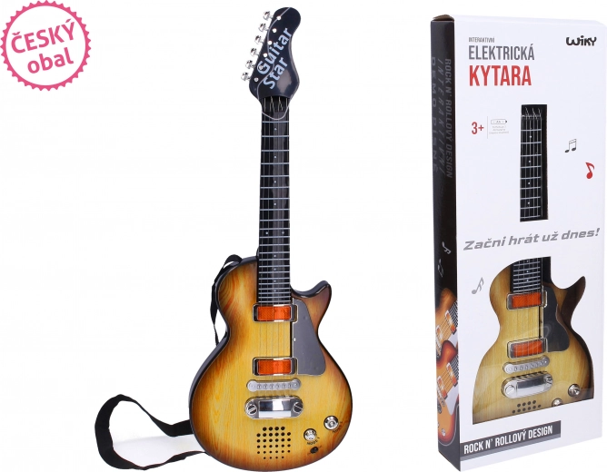 Elektromos gyerek gitár effektekkel 55 cm – magyar csomagolás