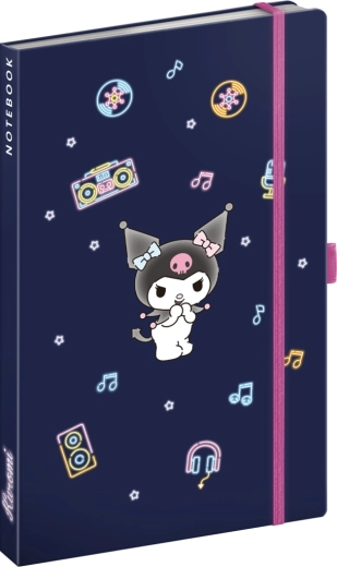Notique Notes Kuromi vonalas füzet 13 × 21 cm