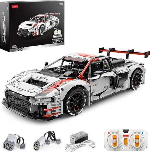 RC autó építőkészlet Audi R8 1:8 méretarányban a Rastar-tól 3322 darabbal