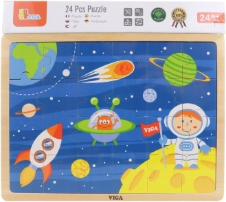 fa űr témájú kirakó 24 darabbal VIGA