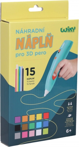 WIKY 3D tollhoz való pótbetétek – 15 szín készlet (3 m)