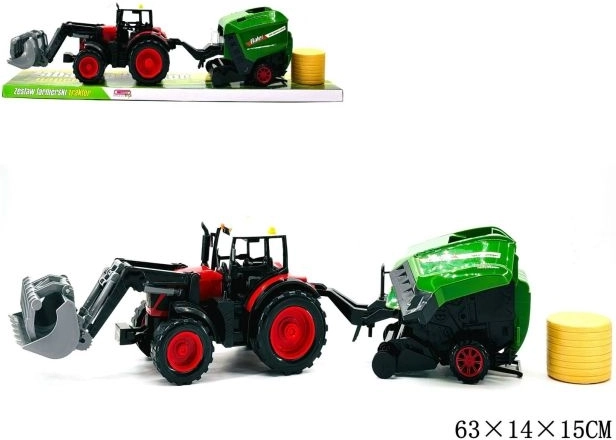 Traktor mezőgazdasági géppel